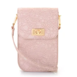 Mellow World"Leonora"Faux LeatherFloral PrintedPhone Carrier