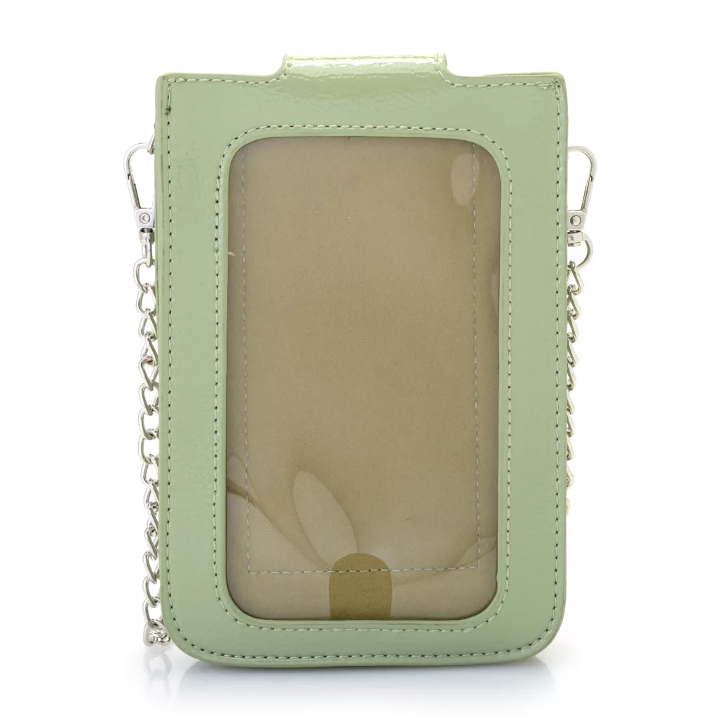 Mellow World "Rosa" Faux Patent LeatherFlower Detailed Phone Carrier - Image 3