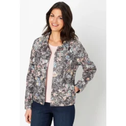 Floral Jacquard Missy Jacket