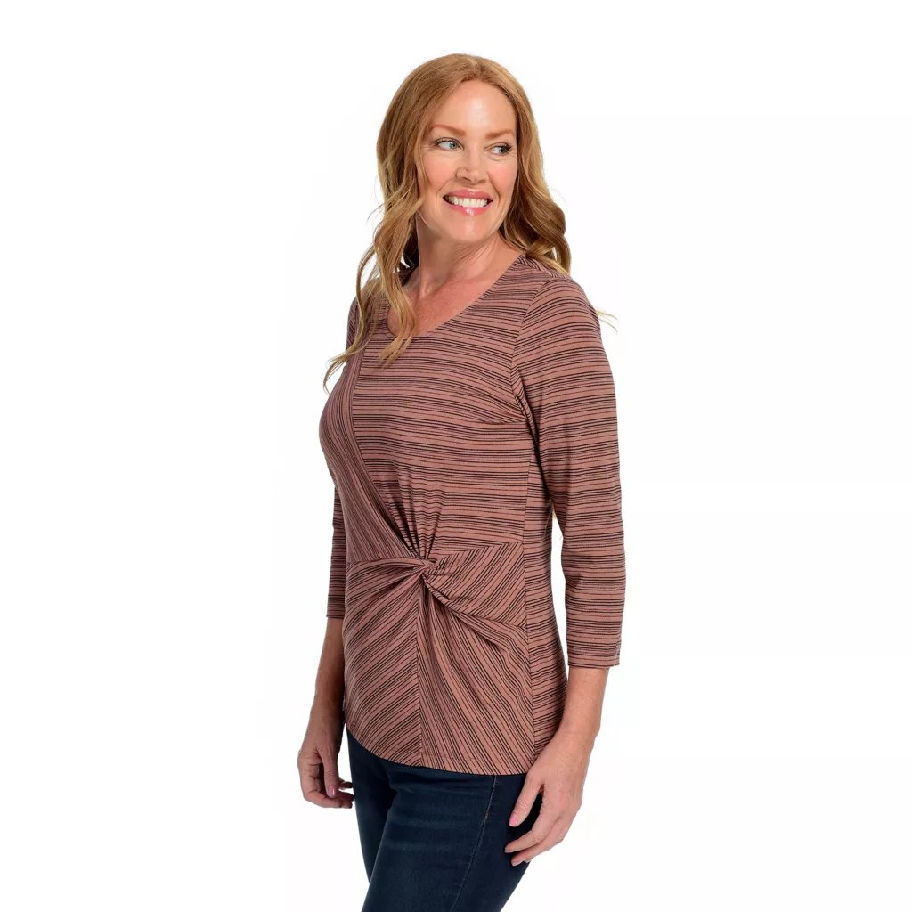 Twist Front Stripe Top - Image 3