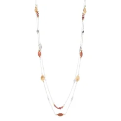 Long Mixed Beaded 36" Necklace