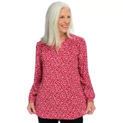 Bishop Sleeve Ruffle Collar Blouse