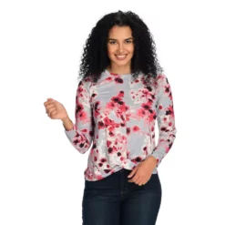 Long Sleeve Twist Front Top