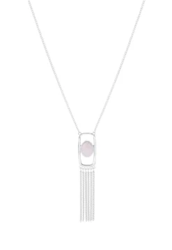 Long Stone Tassel 28" Necklace