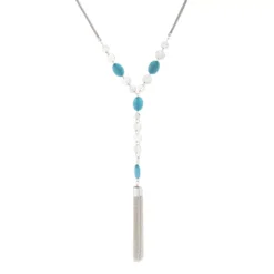 Long Beaded Y-Neck 24" Necklace