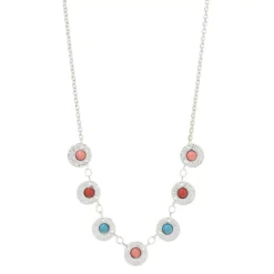 Textured Disc 19" Necklace