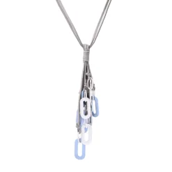 Faux Suede Corded Cluster 30" Necklace