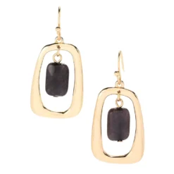 SemiPrecious DropFish Hook Earrings