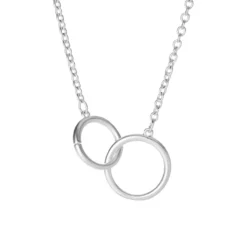 Mixed MetalLinked Rings19" Necklace