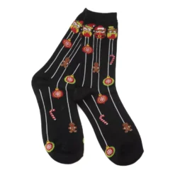 Owls & Ornament Crew Socks