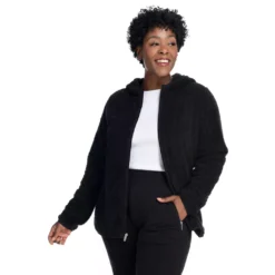 Relaxed RestyledFuzzy ZipfrontJacket