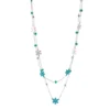 Double Layer Snowflake 32" Necklace