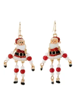 Santa Fish Hook Earrings