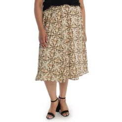 Printed FullChiffon Skirt