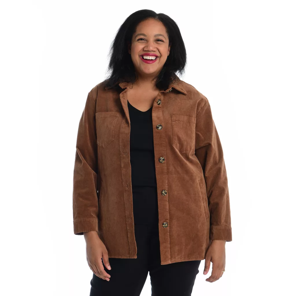 Corduroy Step HemShirt Jacket - Image 5